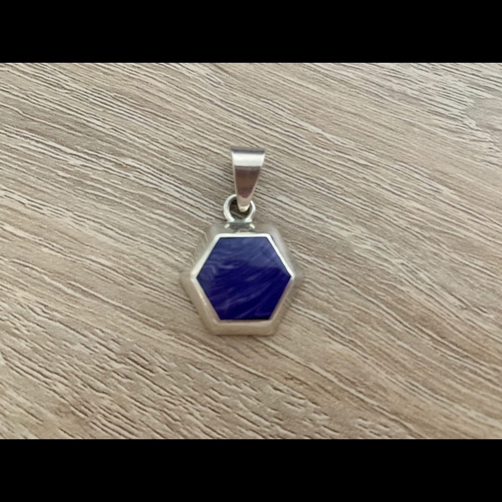 Purple Jasper Sterling Silver Pendant